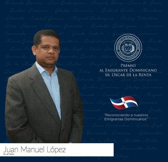 Juan Manuel López nominado al premio al emigrante dominicano