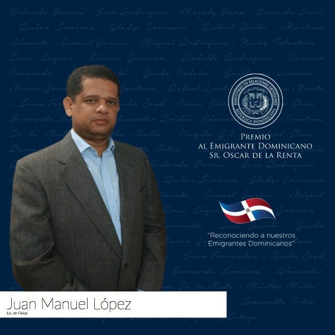 Juan Manuel López nominado al premio al emigrante dominicano